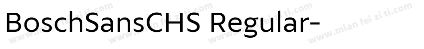 BoschSansCHS Regular字体转换